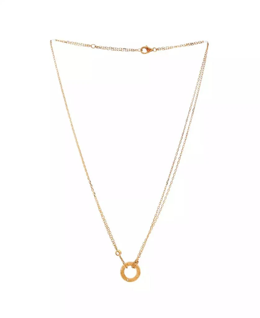 Cartier 2 Diamonds Love Pendant Necklace 3