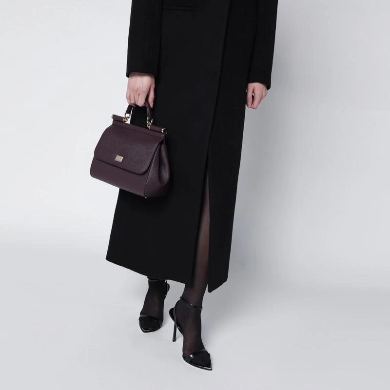 Dolce 
Gabbana Large wine-colored Sicily Hand Bag 2