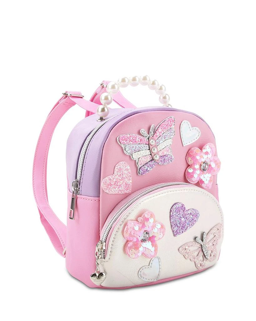 OMG! Accessories Girls
 Butterfly Pearl Top Handle Micro Mini Backpack 2