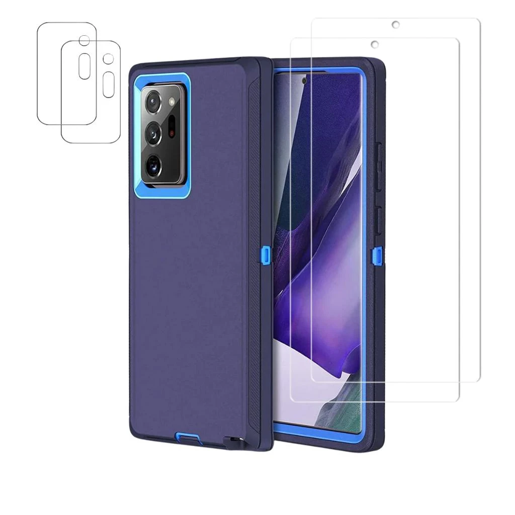 ENTRONIX Entronix Bundle Compatible with Galaxy Note 20 - Heavy Duty Case, 2 Clear Screen Protectors & 2 Camera Lens Protector 8
