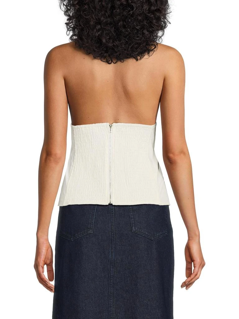 WeWoreWhat Stretch-Cotton Halter Corset Top 2
