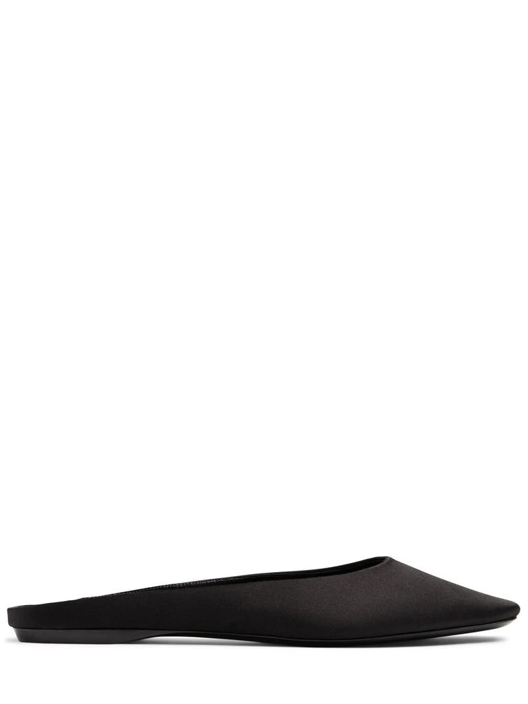 Yves Saint Laurent 5mm Lido Satin Crepe Slip-on Flats 1