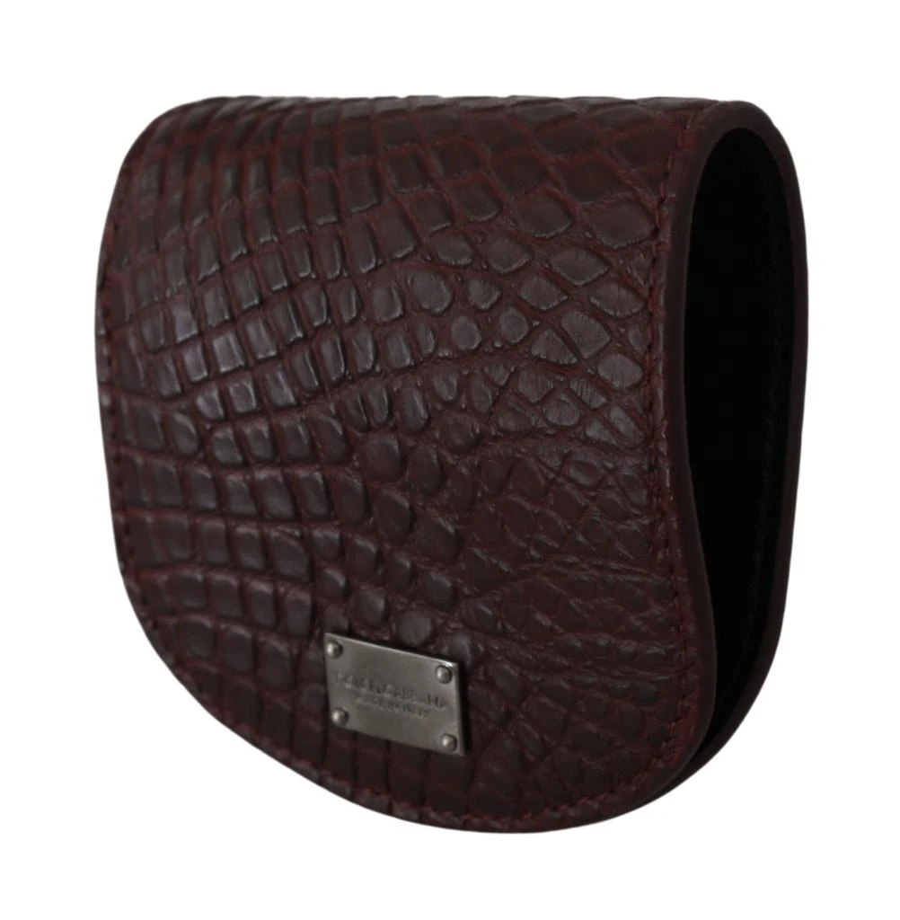 Dolce & Gabbana Refined Caimano Leather Coin Men's Case 2