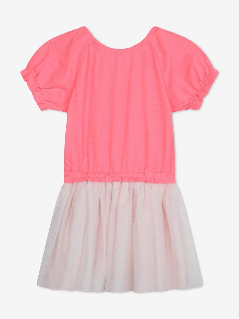 Billieblush Billieblush Girls Jersey And Tulle Dress in Pink 2