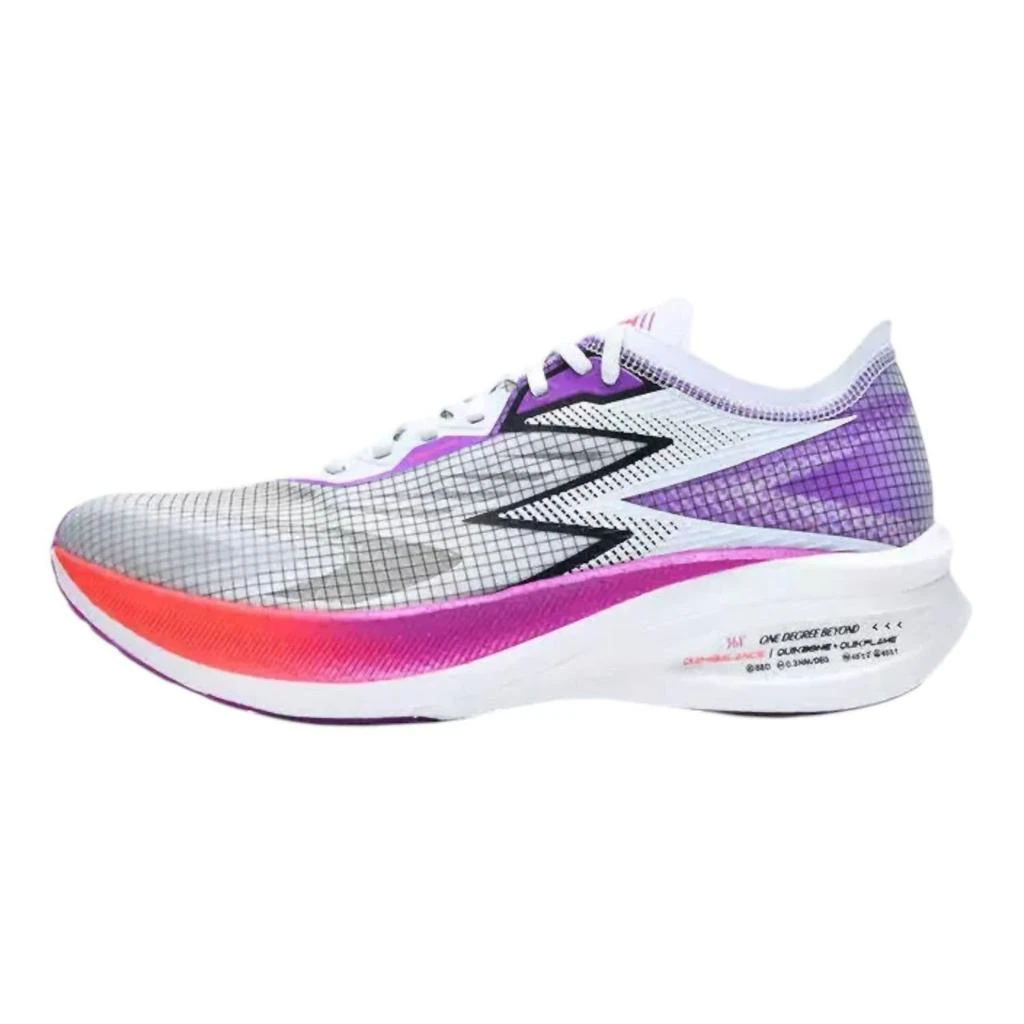 361 Degrees Men's Flame Shoes In White/neon Purplevine 3