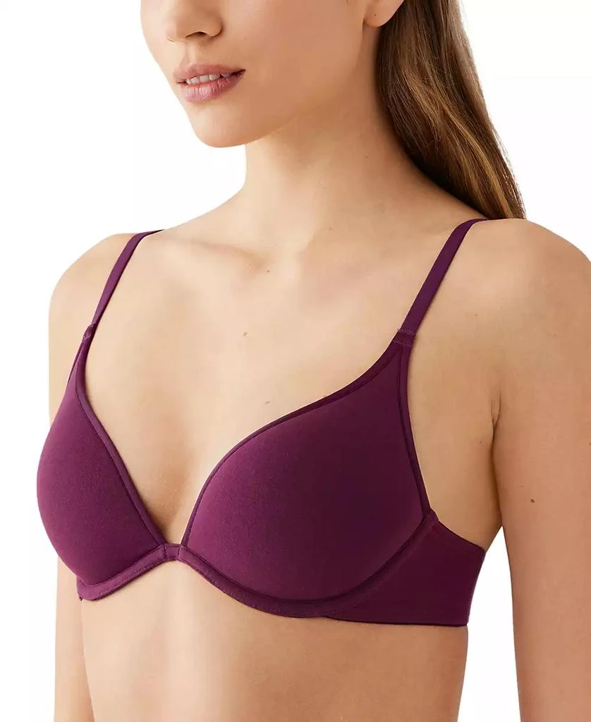 Wacoal Women's Cotton To A Tee Plunge Contour Bra 953272 2