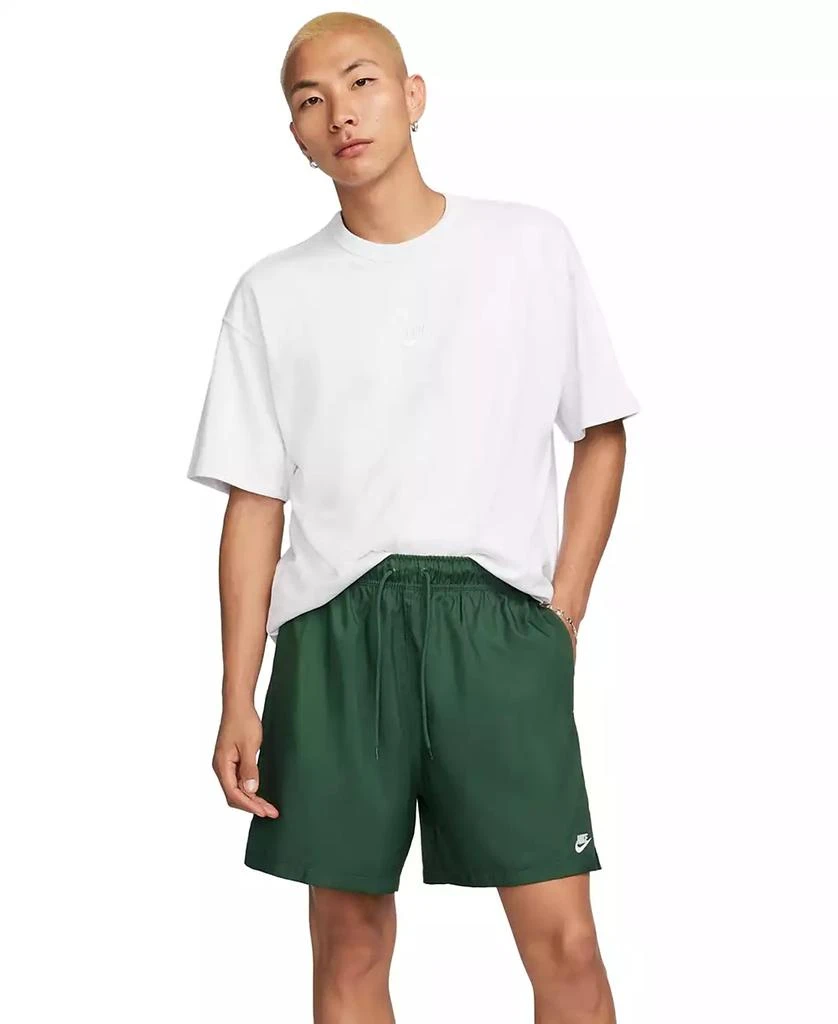 NIKE Men's Club Flow Relaxed-Fit 6" Drawstring Shorts 1