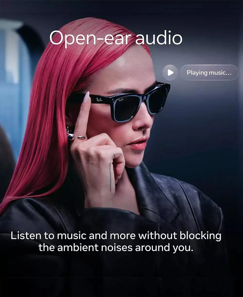 Ray-Ban Unisex Polarized AI Glasses, Meta Wayfarer RW4012 - GEN 2 8