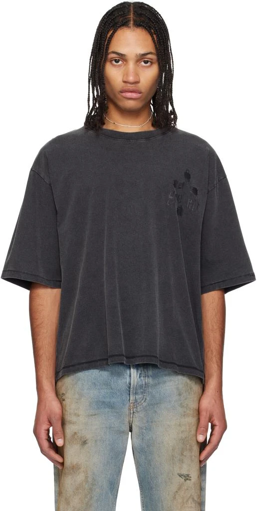 Stolen Girlfriends Club Black Gothic Cross T-shirt 1