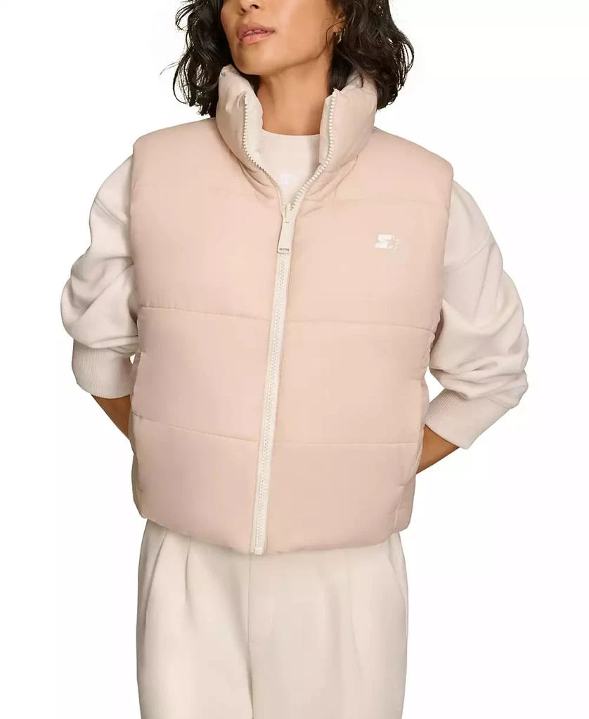 Starter Women's Reversible Zip-Front Puffer Vest 6