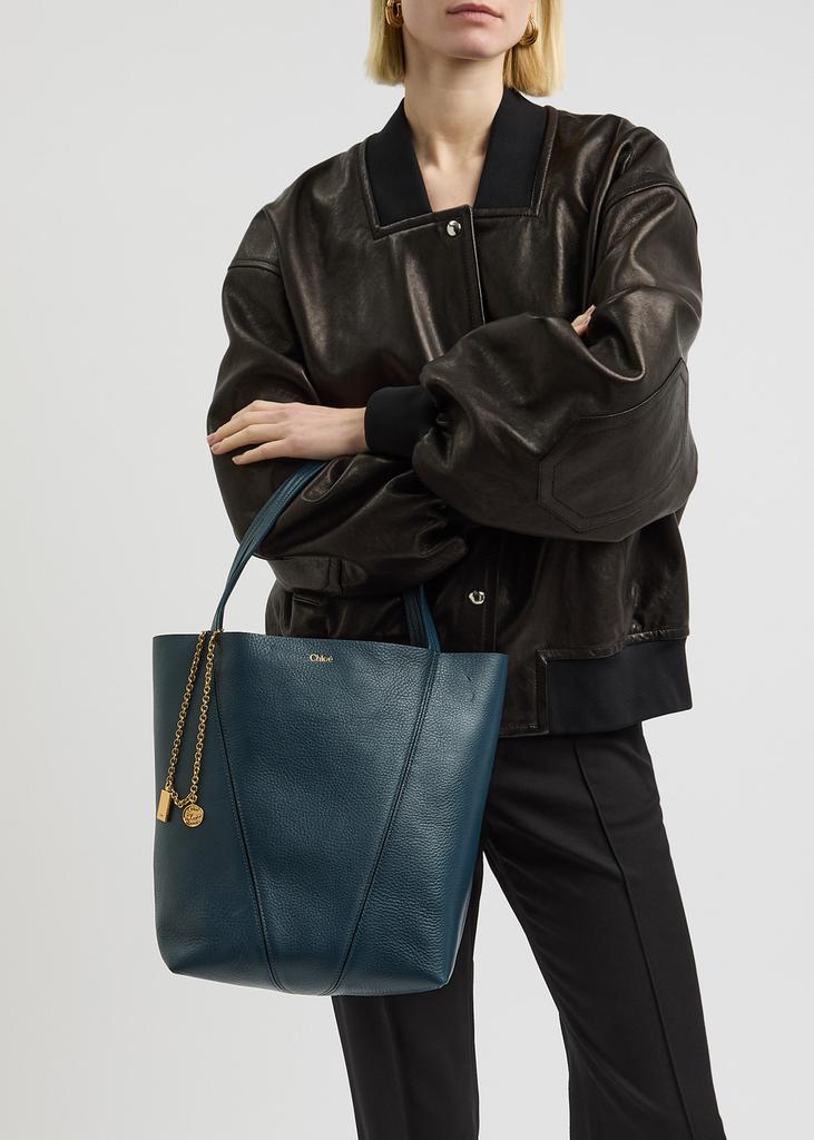 Chloé Spin medium grained leather tote - Tote Bags - BeyondStyle