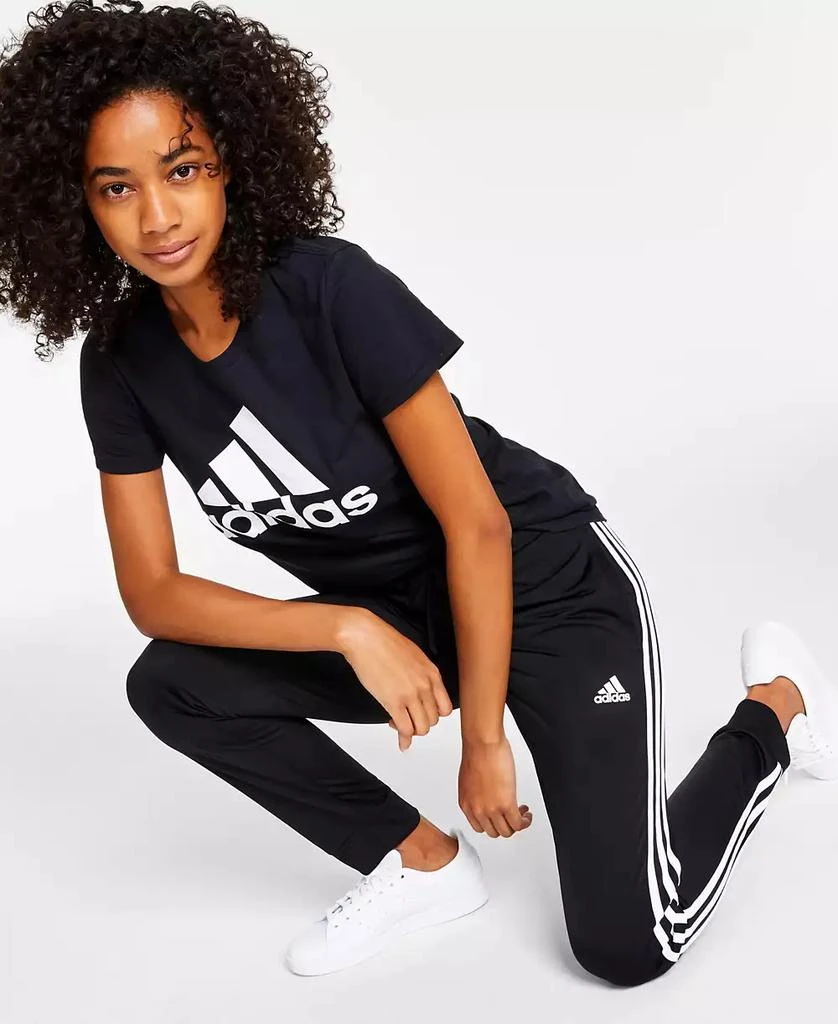 Adidas Women's Essentials Warm-Up Slim Tapered 3-Stripes Track Pants, XS- 5