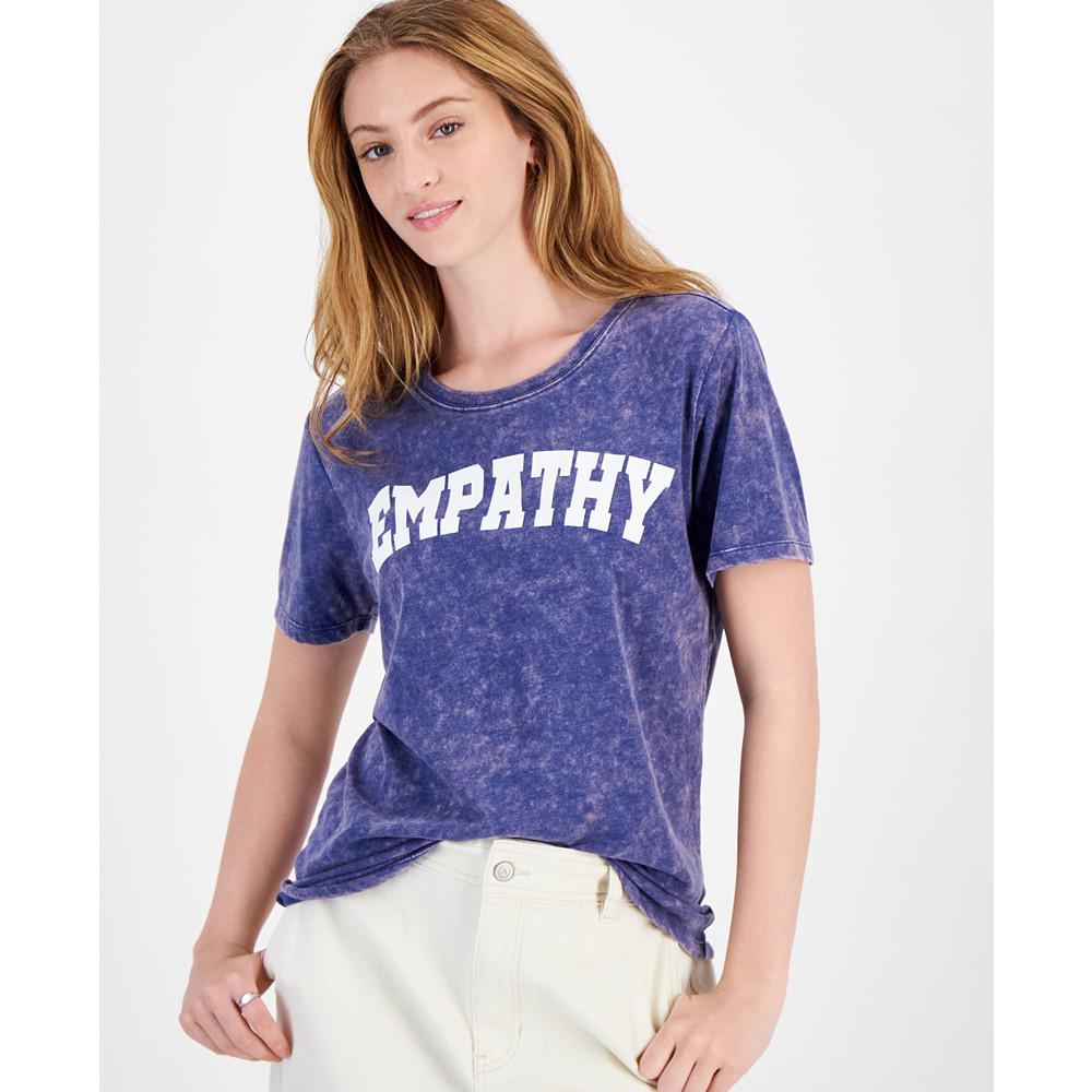 Rebellious One Juniors' Empathy Graphic T-Shirt