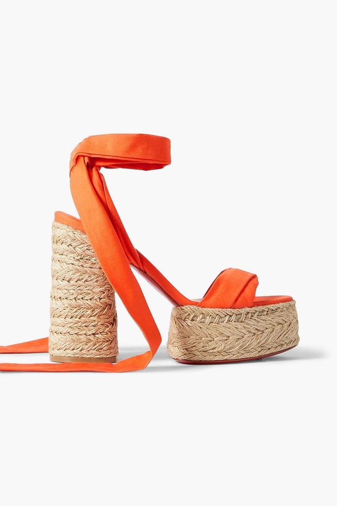 【CHRISTIAN LOUBOUTIN】Mariza du platform sandals サンダル Christian Louboutin Mariza du Desert 95 floral-print satin