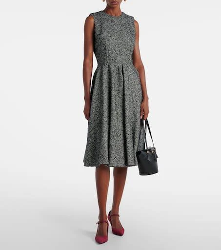 Dolce 
Gabbana DG leather-trimmed suede Mary Jane pumps 3