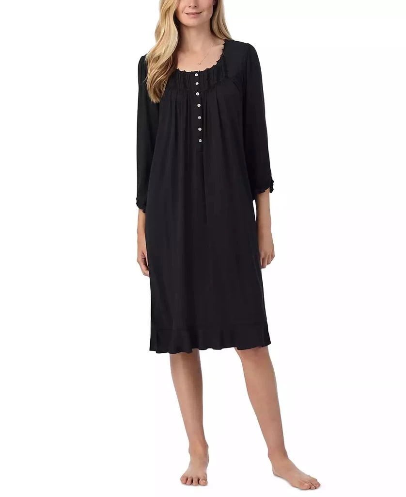 Eileen West Women's Ruffled Lace-Trim Waltz Nightgown 1