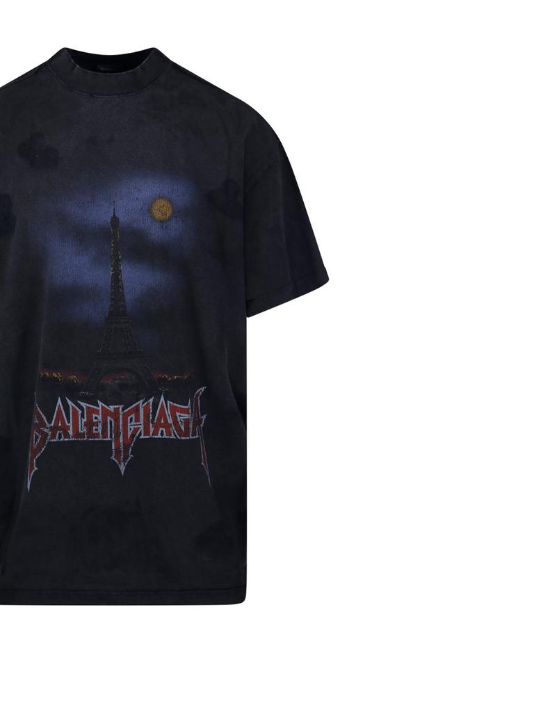 Balenciaga Balenciaga Paris Moon Vintage Oversized T-Shirt