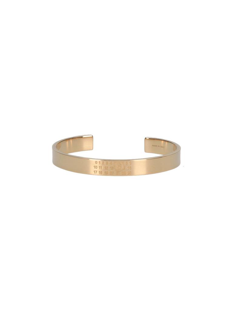 Shop MM6 Maison Margiela Numeric Engraved Cuff Bracelet on Sale at
