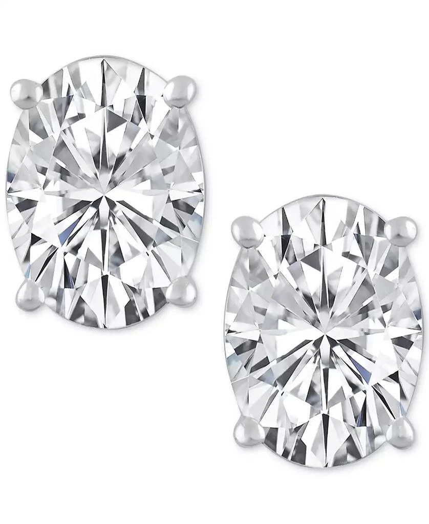 Badgley Mischka Certified Lab Grown Diamond Oval Stud Earrings (3 ct. t.w.) in 14k Gold 3