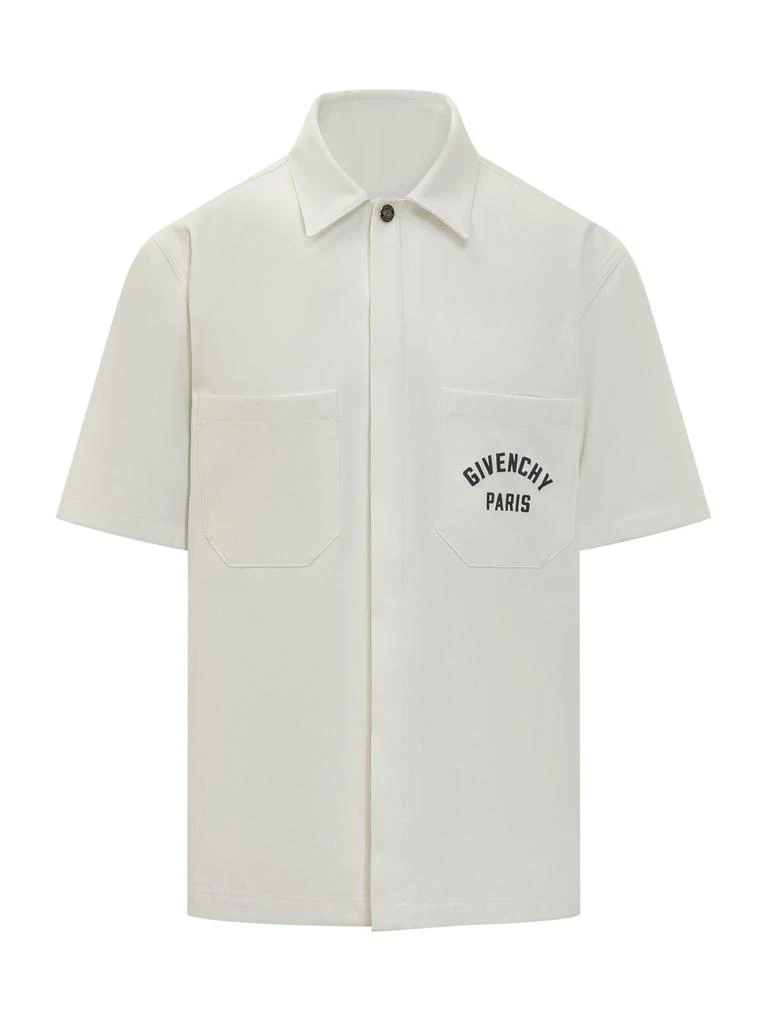 Givenchy Givenchy Paris Signature Embroidered Short-Sleeved Shirt 1