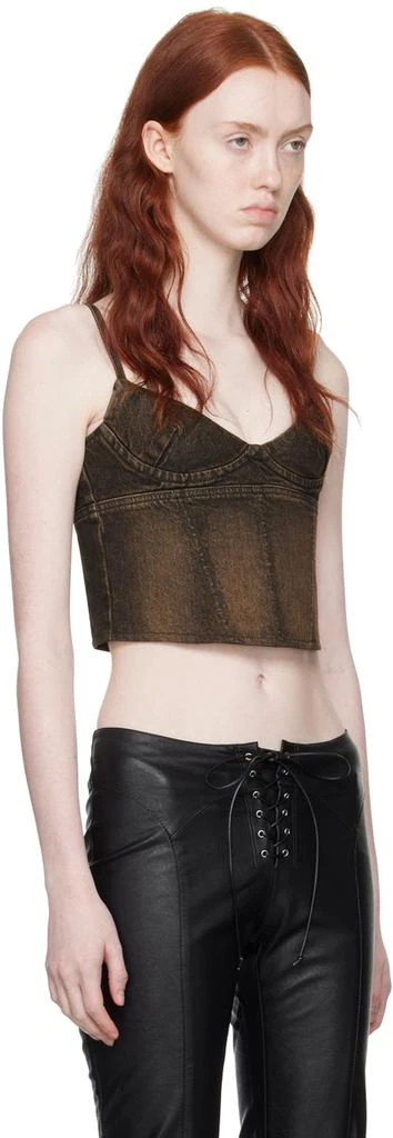 Miaou Brown Kiko Denim Tank Top 2