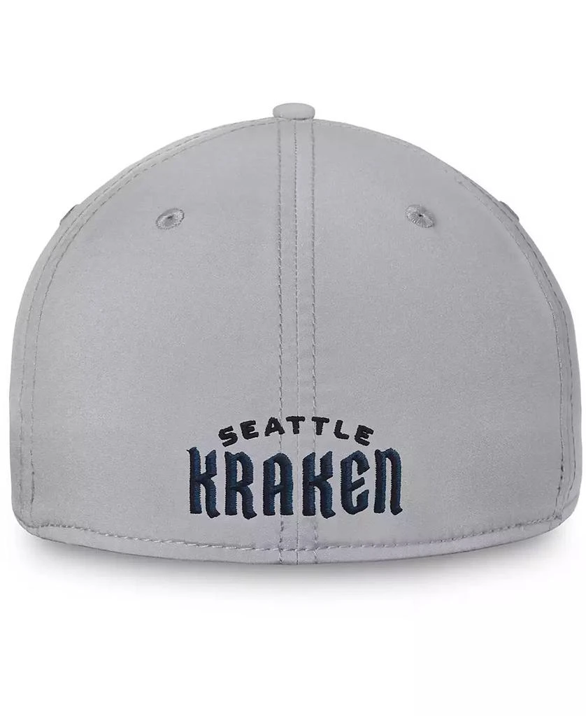 Authentic NHL Headwear Fanatics Branded Men's Seattle Kraken Primary Logo Flex Cap 4