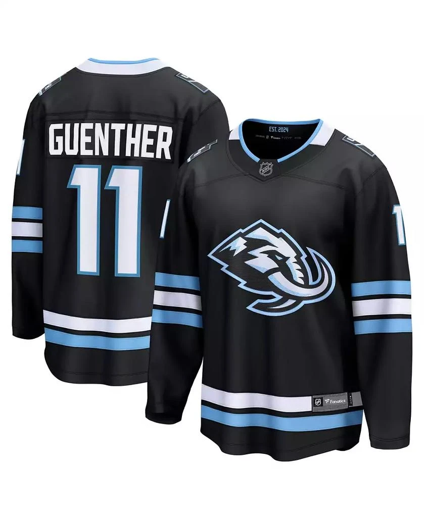 Fanatics Men
s Dylan Guenther Black Utah Mammoth Home Breakaway Player Jersey