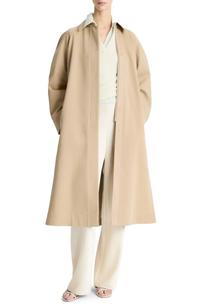 Vince Cotton Utility Trench Coat