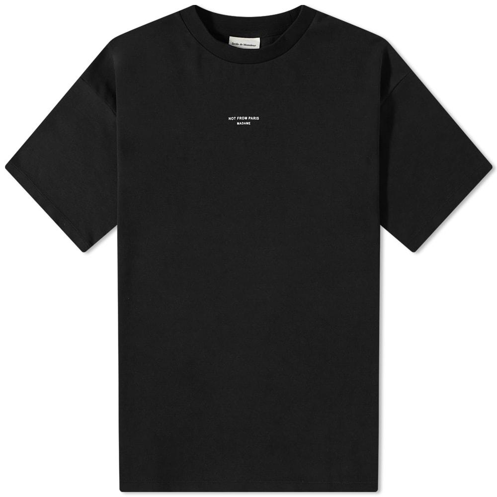 【関税&送料込】DROLE DE MONSIEUR T-shirts and Polos Black 関税&送料込】DROLE DE MONSIEUR T-shirts and Polos Black DDM