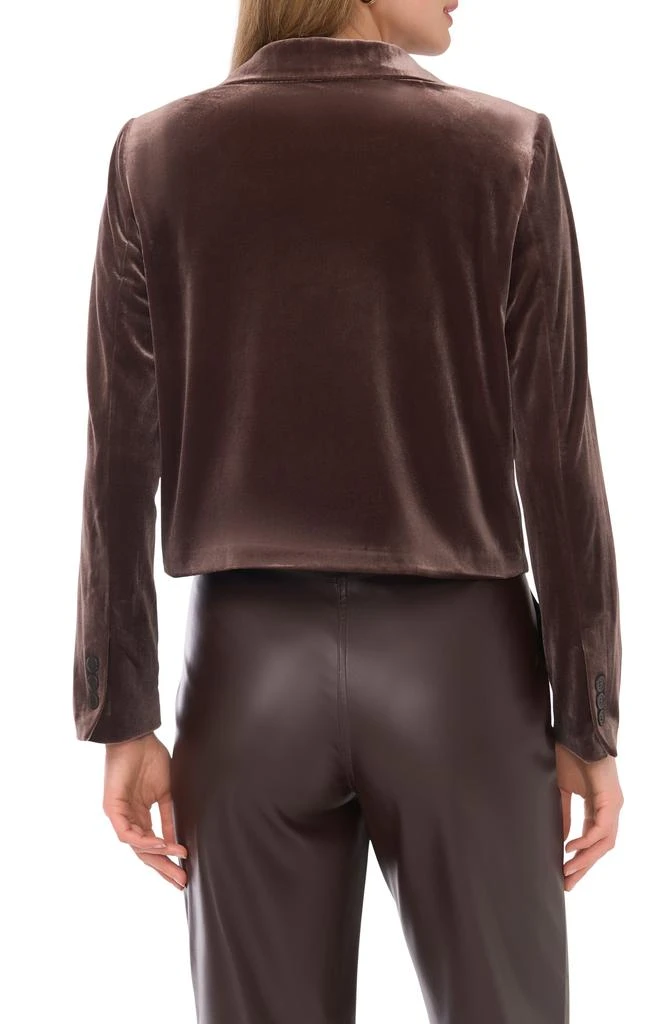 Halogen Velvet Crop Blazer 2