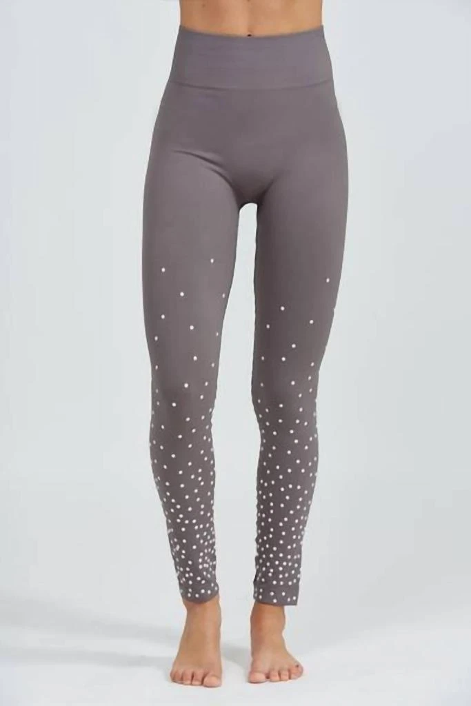 PHAT Spandex Cotton Club Pearl Leggings In Gray 1