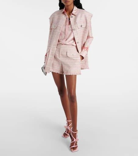 Versace Oversized tweed vest 2