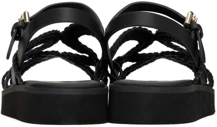 See by Chloé Black Sansa Flat Sandals 2