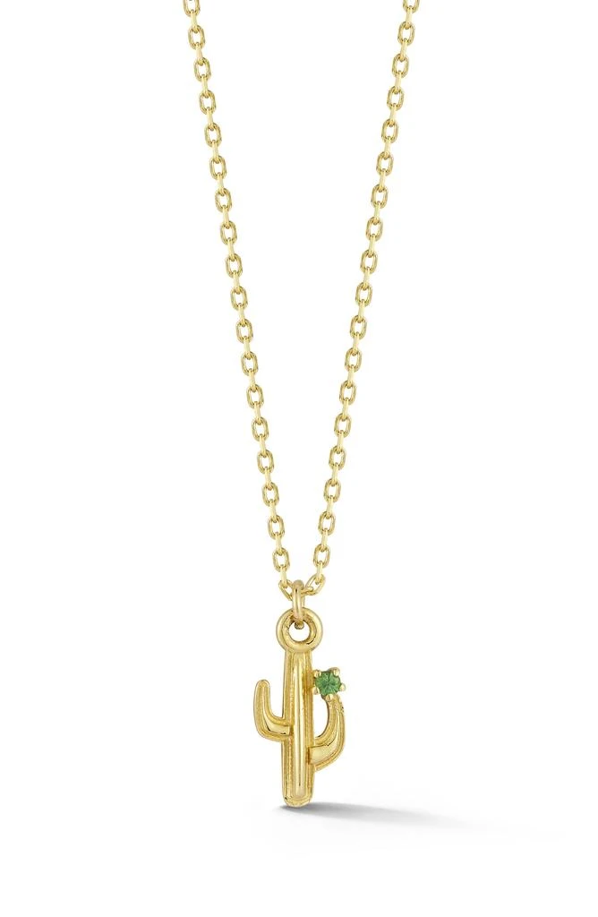 Ember Fine Jewelry Peridot Cactus Pendant Necklace 1