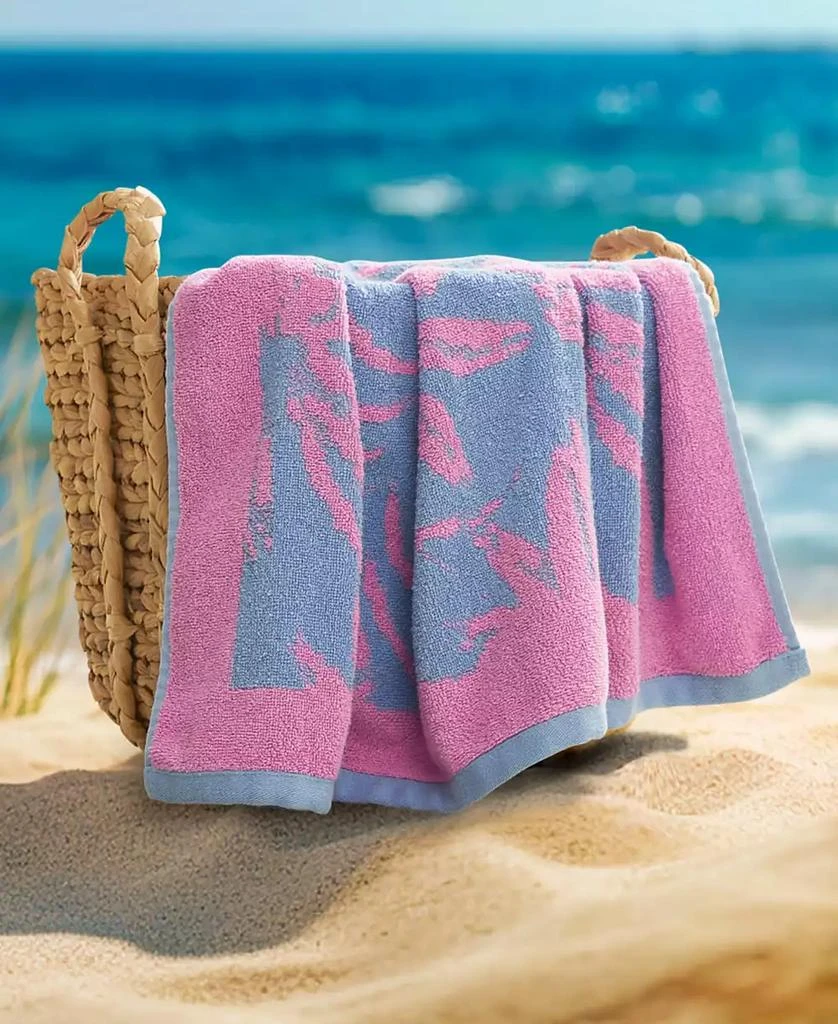 Jessica Simpson Palm Bliss Cotton Beach Towel, 36" x 72" 6