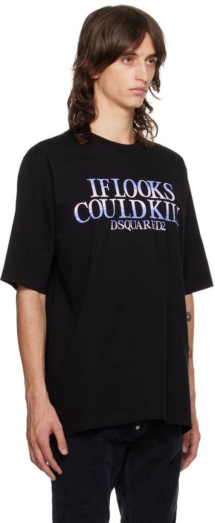 DSQUARED2  Tシャツ Black 'Could Kill' Skater Fit T-Shirt – On Sale Now with Up to 75