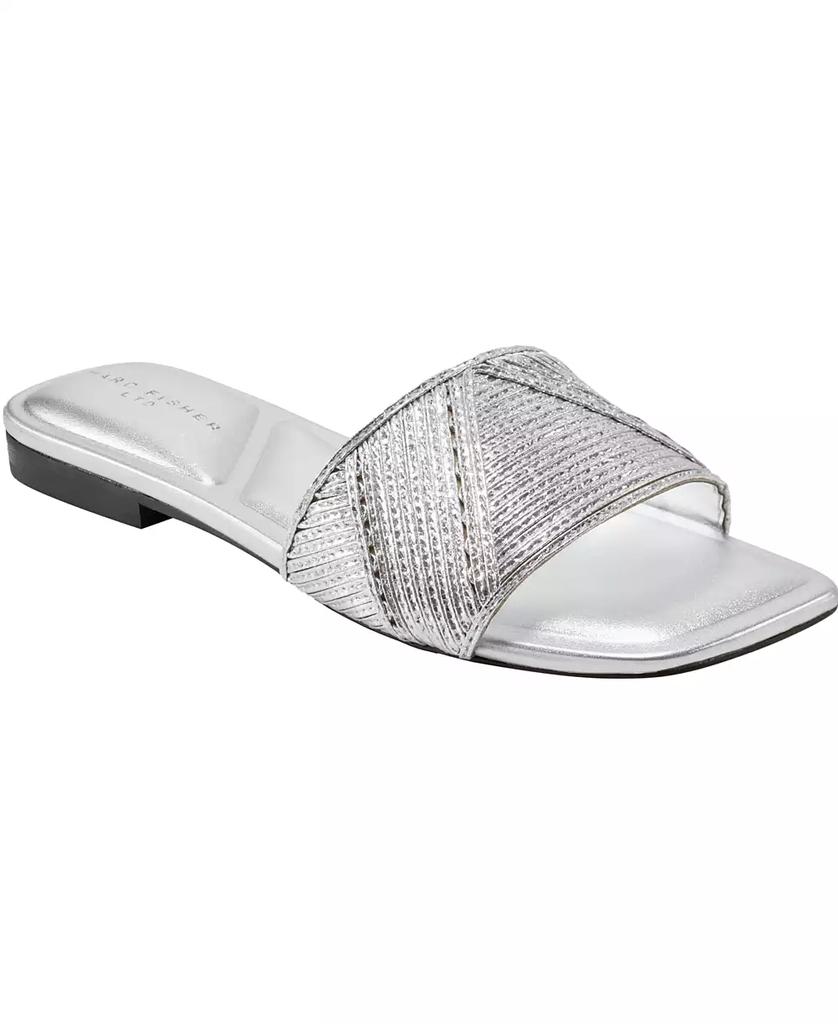 Marc Fisher Women's Murphy Square Toe Flat Sandals