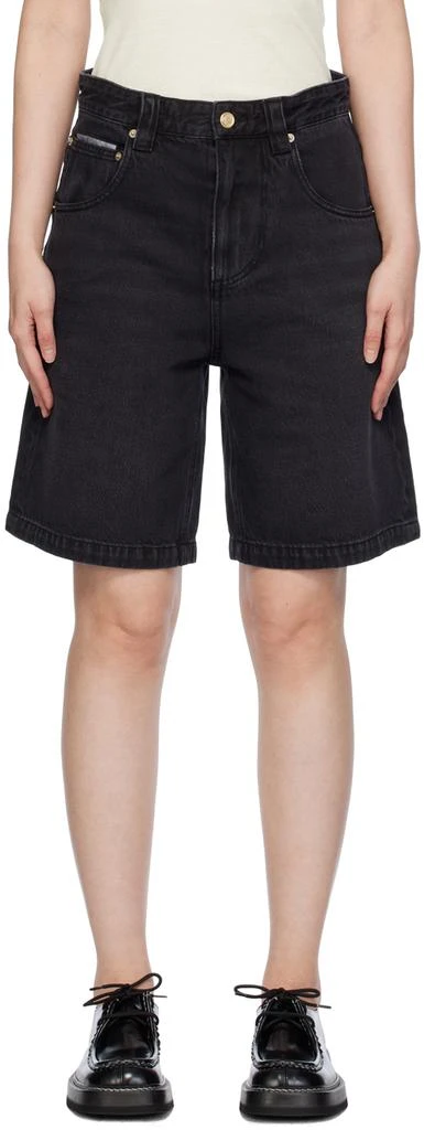 Eytys SSENSE Exclusive Black Keanu Denim Shorts 1