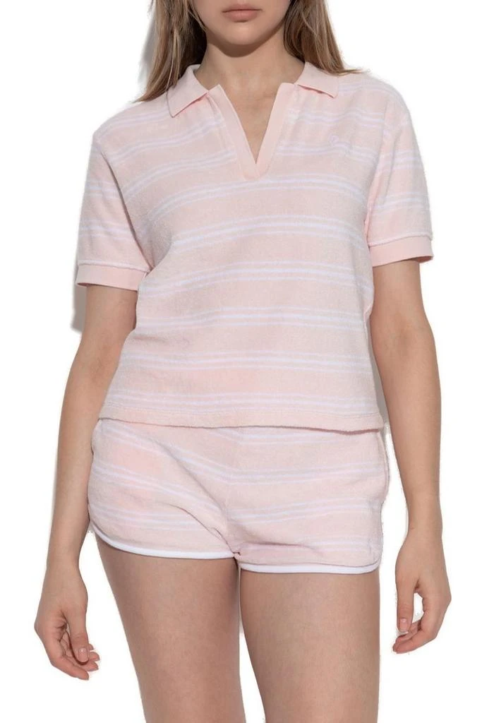 Sporty & Rich Sporty & Rich Striped Short-Sleeved Polo Top 2