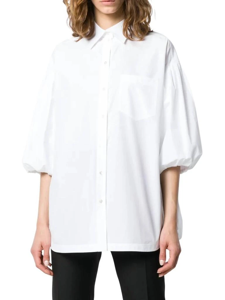 Valentino Valentino - Puff Sleeve Poplin Shirt 2