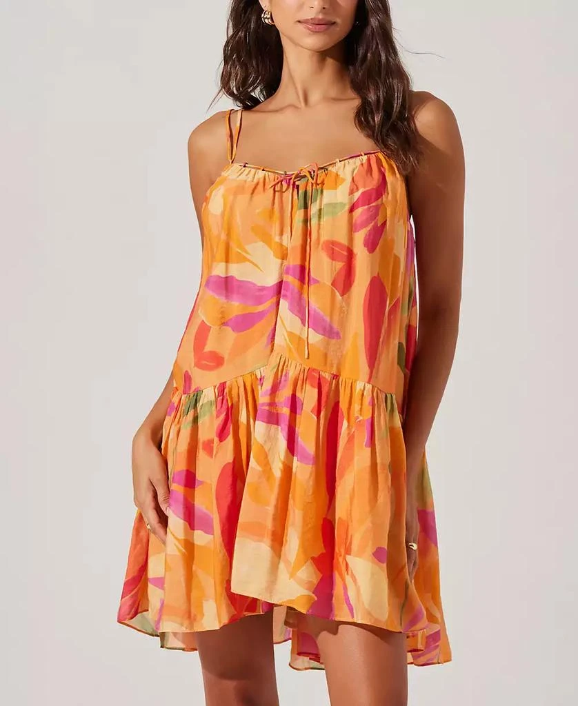 ASTR Women's Keala Tie-Front Swing Dress 4