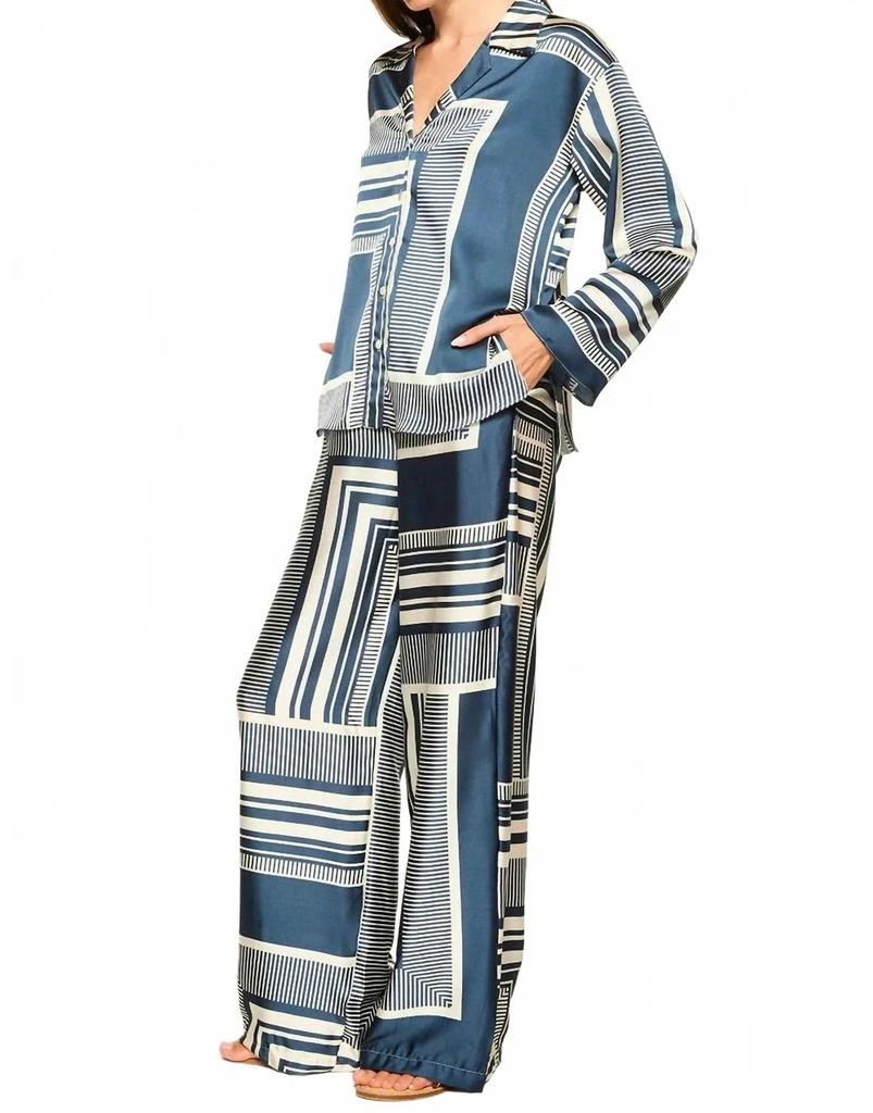 MISA Reshma Pants In Linear Geo 2