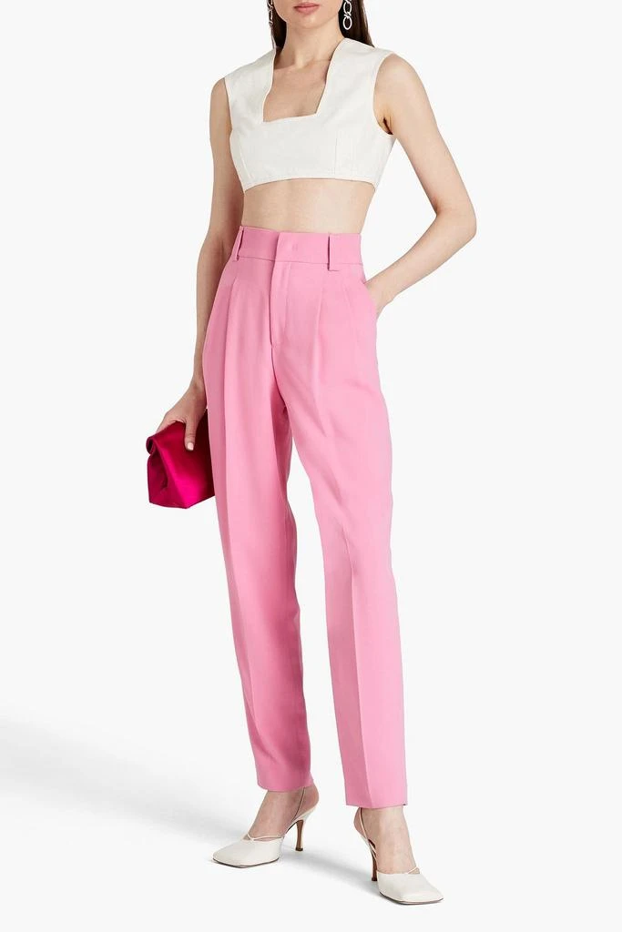 Emilia Wickstead Saffa cropped denim top 2