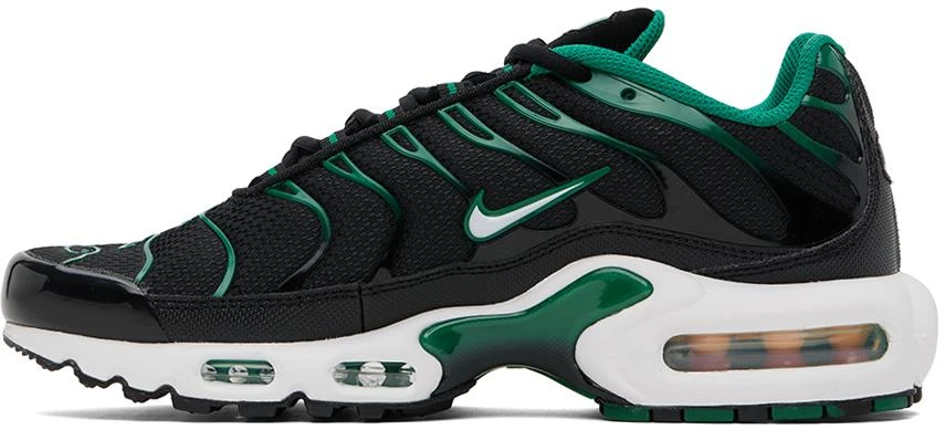 NIKE Black & Green Air Max Plus Sneakers 3