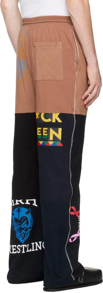 MARINE SERRE Brown Regenerated Sweatpants 3