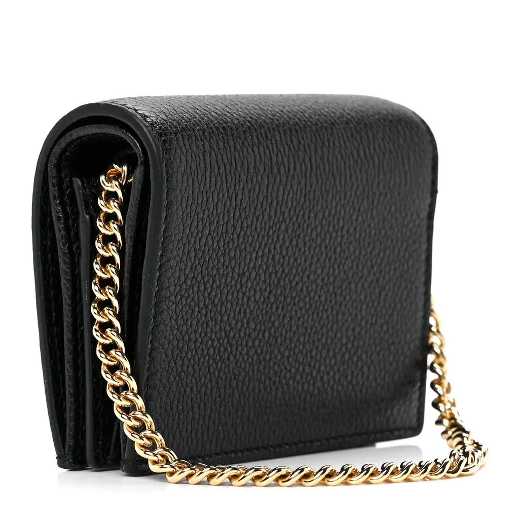 Gucci Zumi GG Leather gold Chain Bi-FoldWallet 2