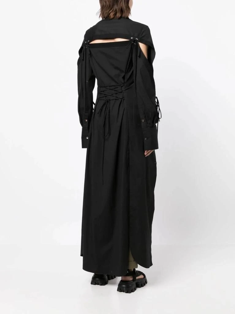 Monse Monse - Long Cotton Shirt With Cut-out Detailing 3