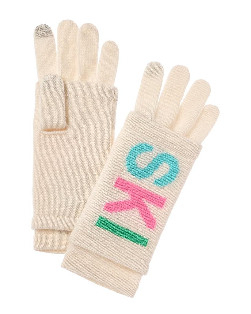 Hannah Rose Ski Intarsia 3-in-1 Cashmere Gloves