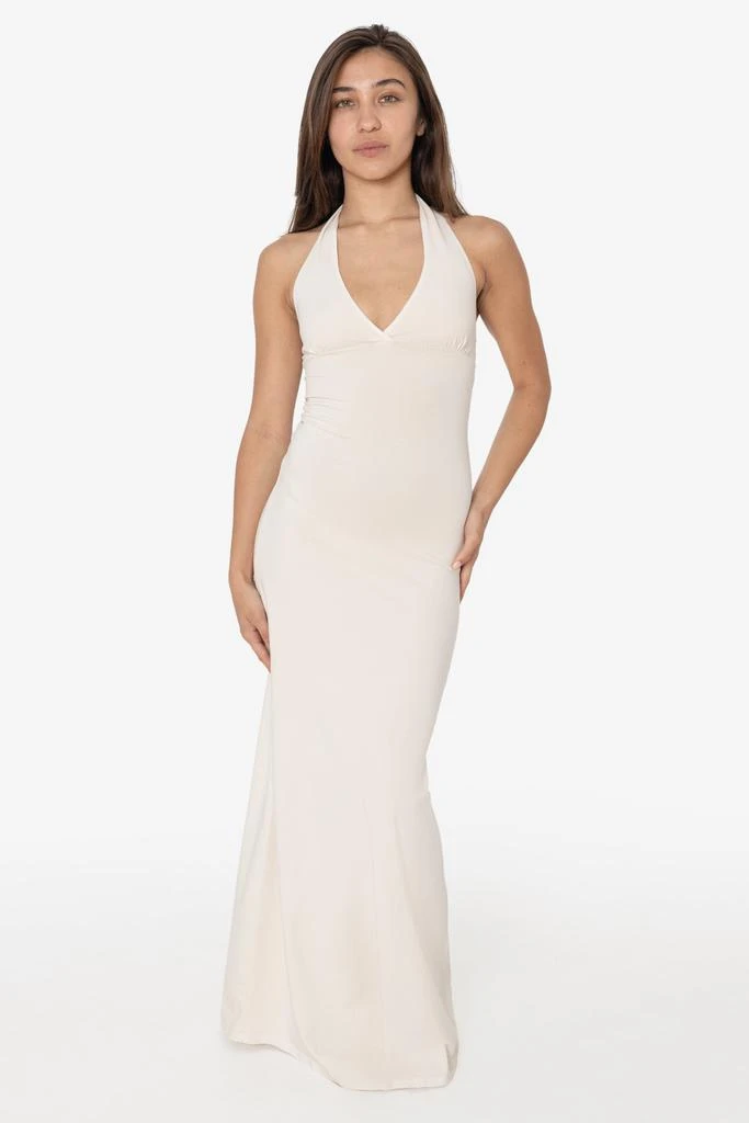 Los Angeles Apparel 8374 - Cotton Spandex Halter Maxi Dress 18