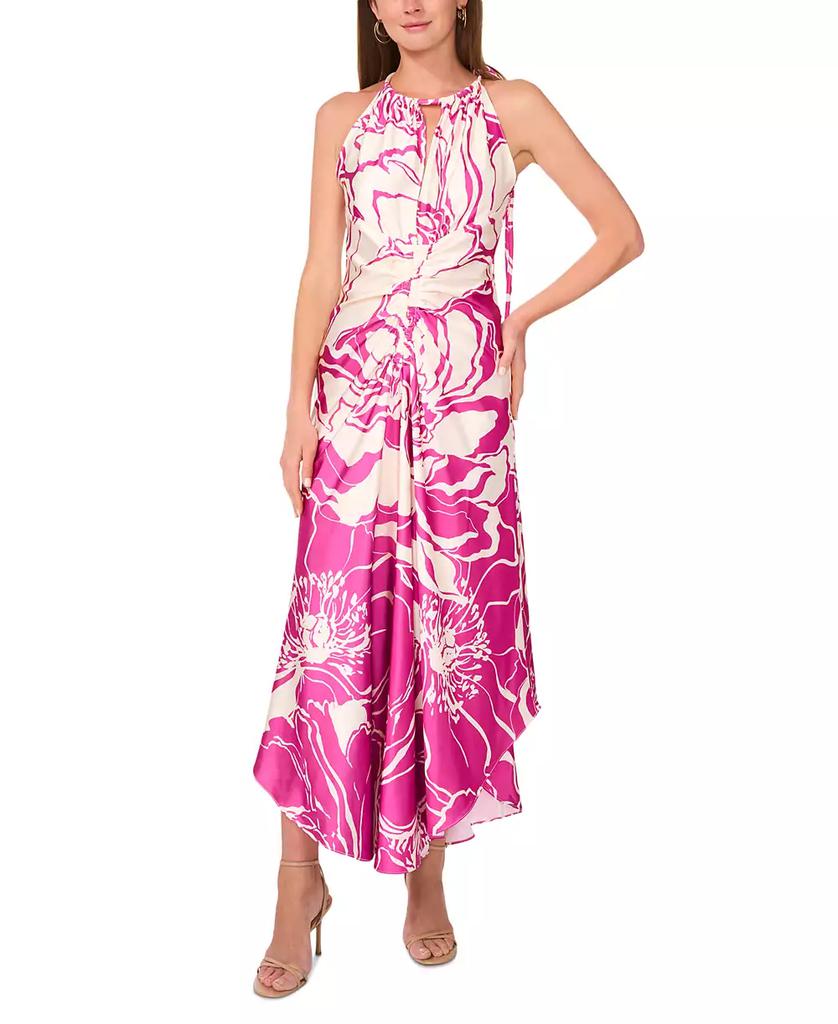 Parker Women's The Imani Printed Asymmetric Halter Dress